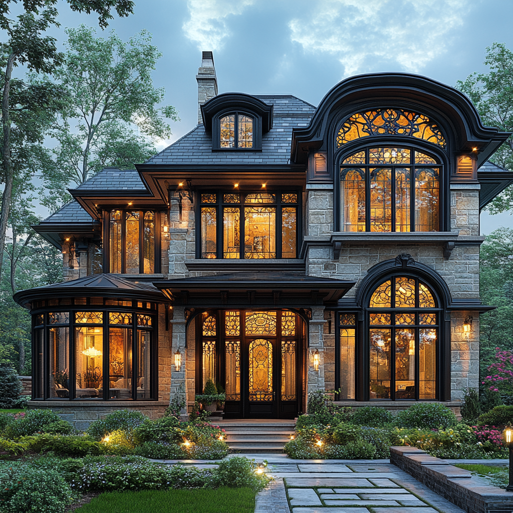 Geometric Woodland Retreat